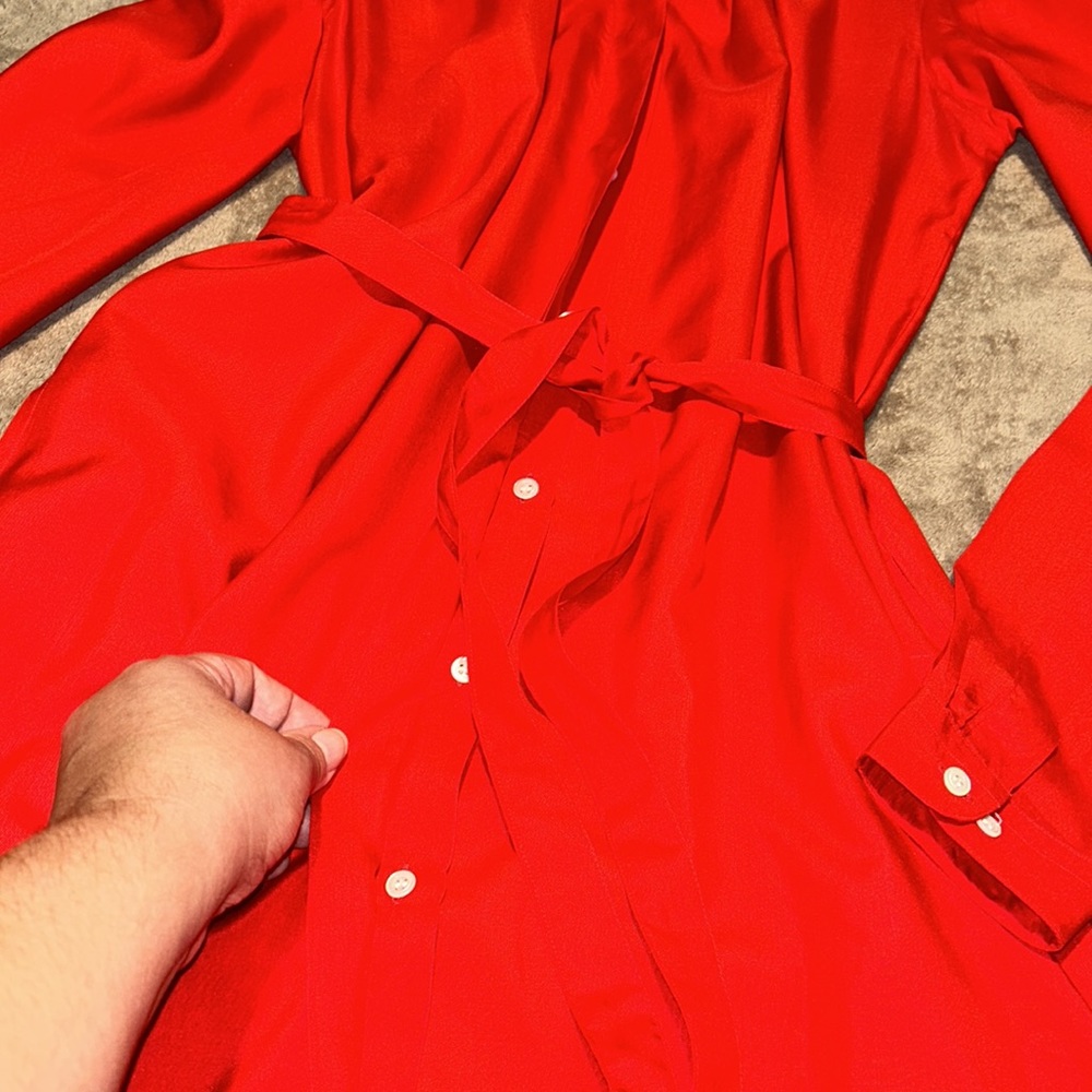 Vintage Countess Mara Silk Shirt Dress - Picture 5 of 9